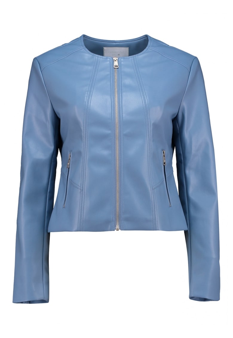 Jacheta crop de piele ecologica