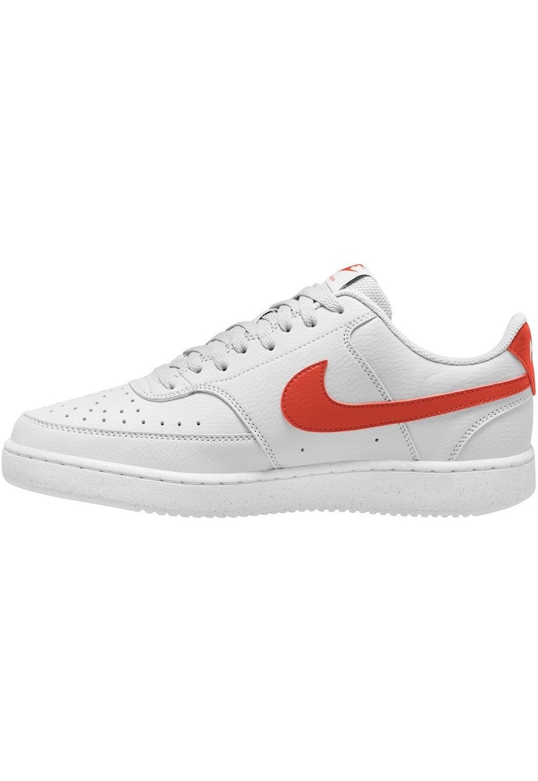 Tenisi sport Court Vision - alb - sintetic - profil redus - talpa din cauciuc -