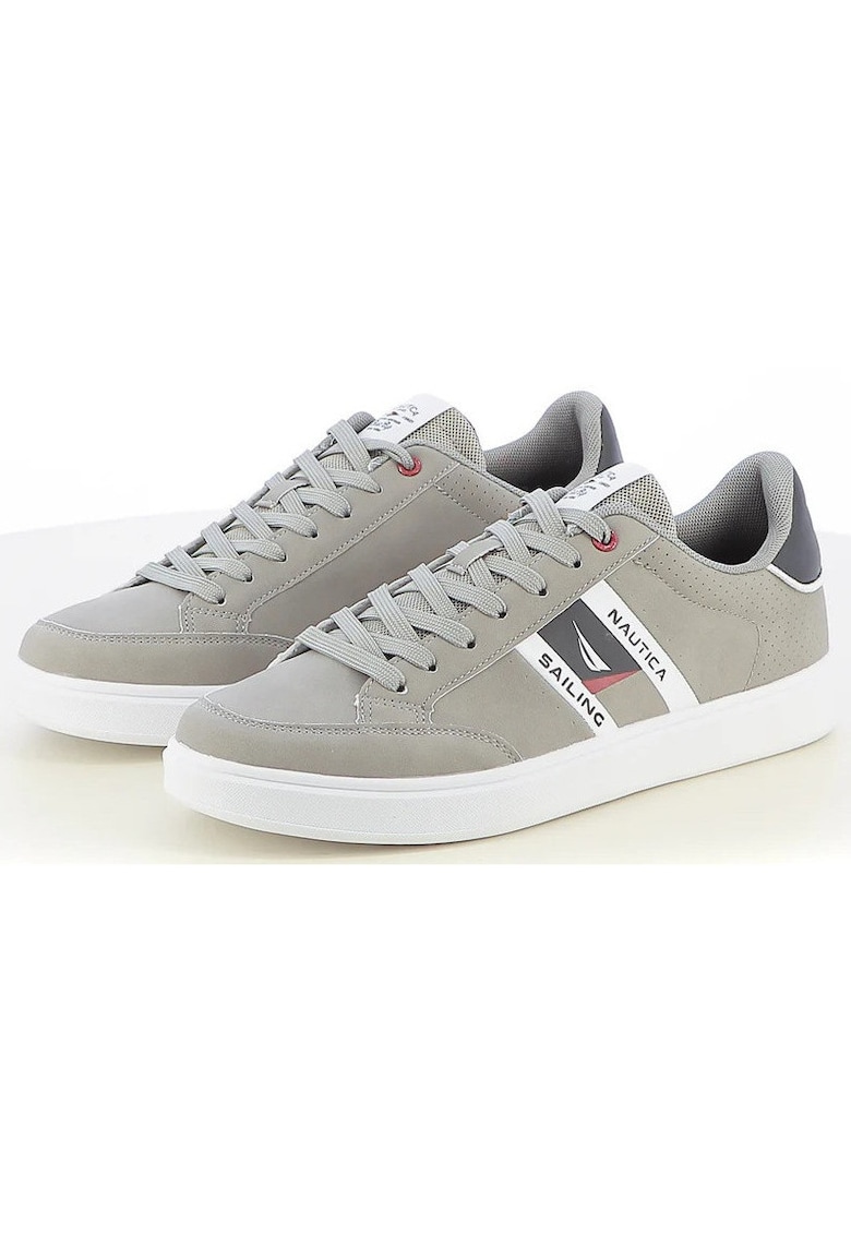Tenisi barbati - Martes 2.0 NTM514F04/53 - Gri/Alb - Deget Rotund - Pe Tot Parcursul Anului - Confortabil - Stil Casual - Gri