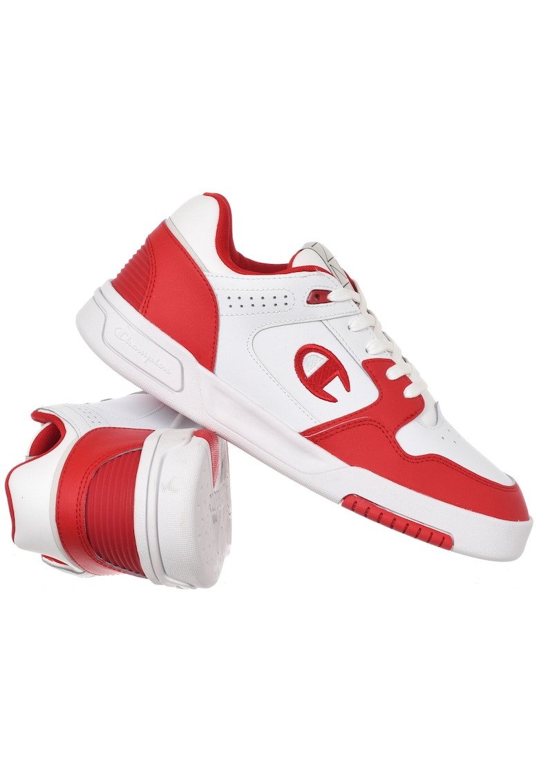 Pantofi sport barbati - 47 -5 - culoare alb rosu - piele naturala si material sintetic -