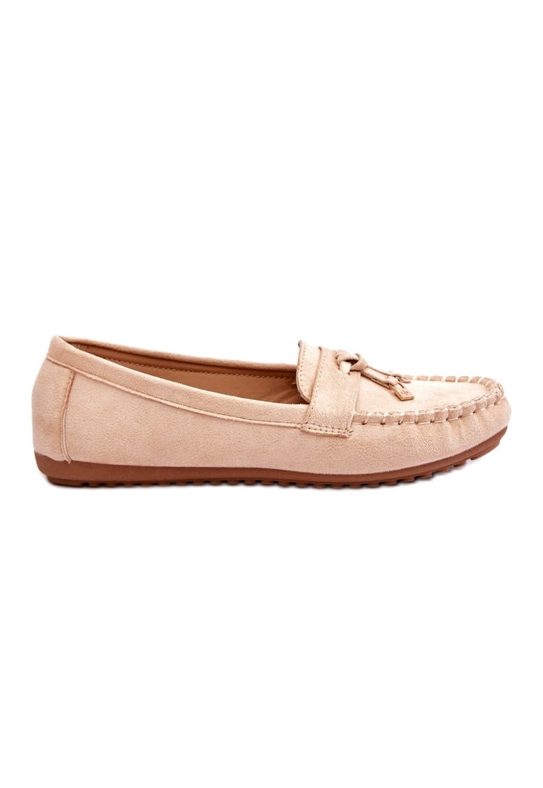 Pantofi mocasini pentru femei -  BM218417 - Bej
