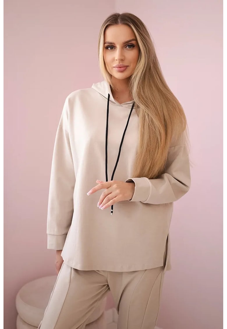 Set hanorac si pantaloni crop -