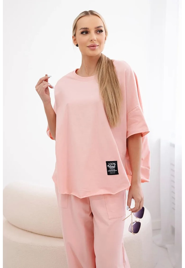 Set de tricou de bumbac si pantaloni -