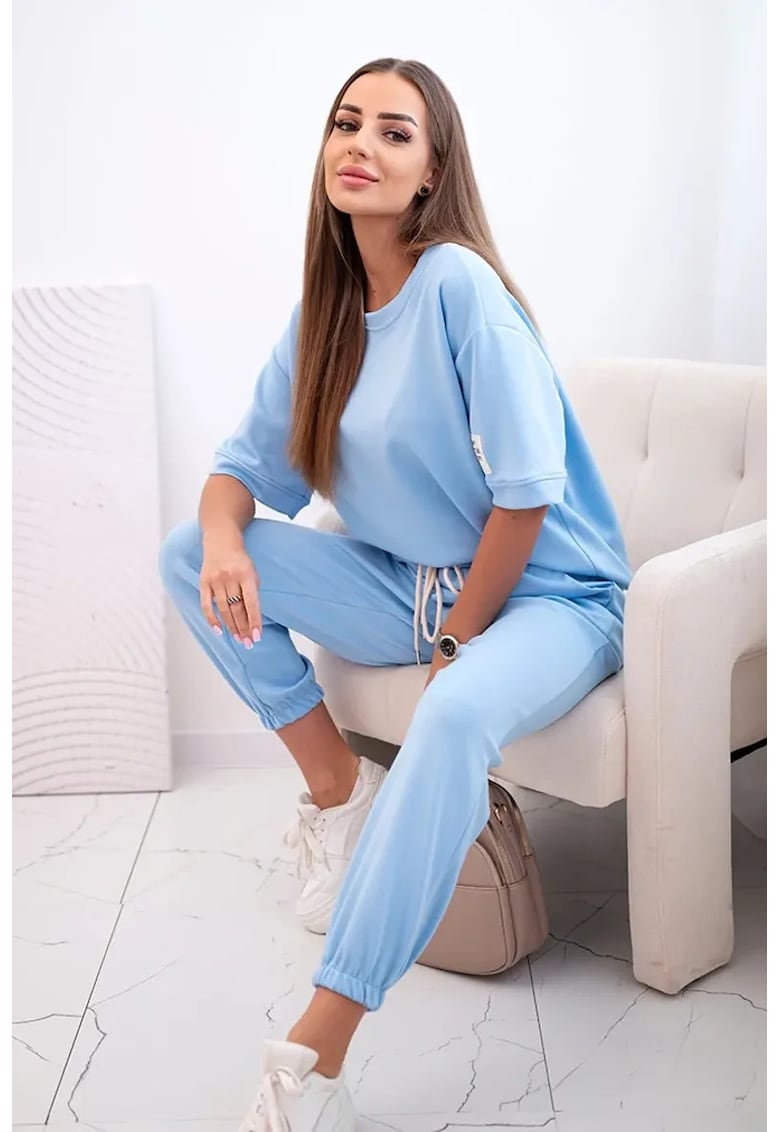 Set de bluza cu maneci scurte si pantaloni -