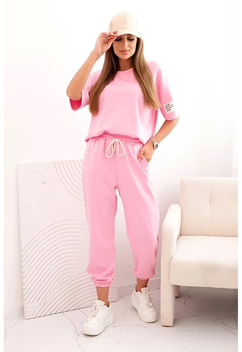 Set de bluza cu maneci scurte si pantaloni -