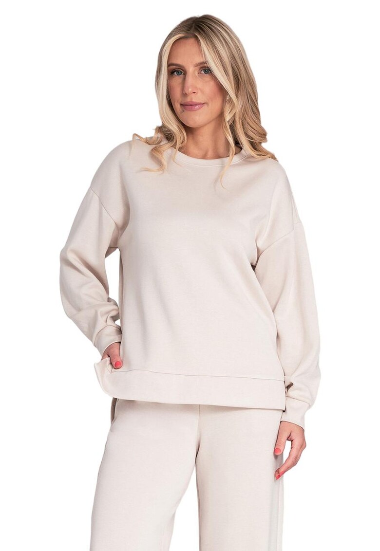 Hanorac dama bumbac/elastan - bej