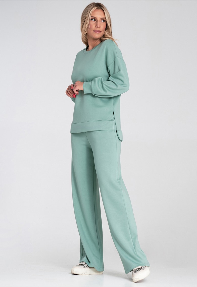 Set trening menta - confortabil - croi larg - tesatura tricotata