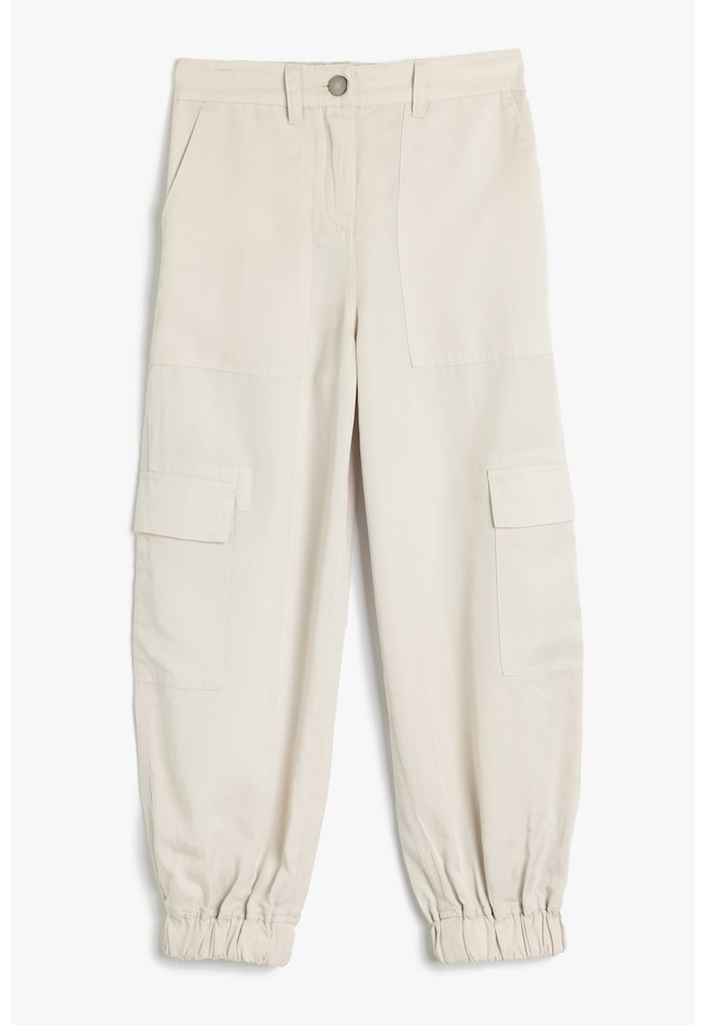 Pantaloni cargo din lyocell