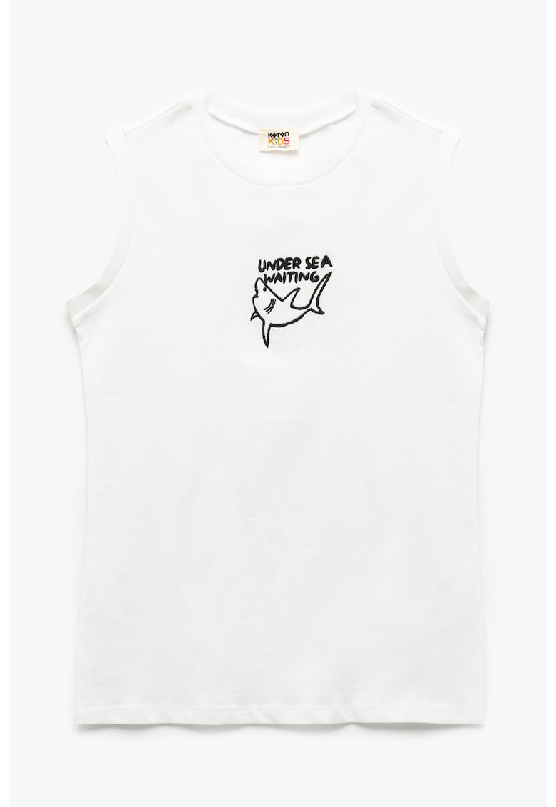 Top cu imprimeu grafic