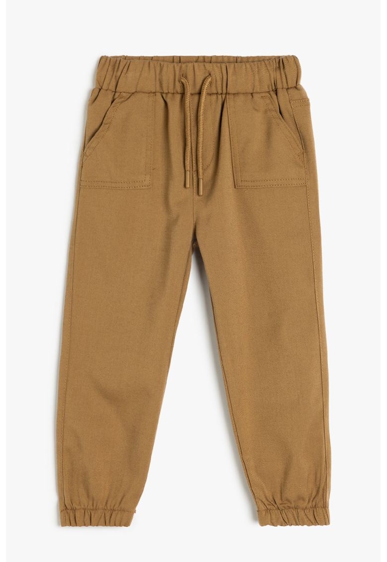 Pantaloni cu talie elastica si mansete