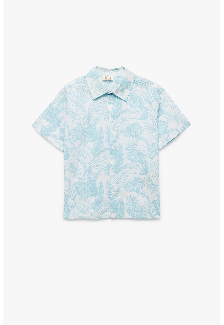 Camasa cu maneci scurte si model tropical Camasa cu maneci scurte si model tropical