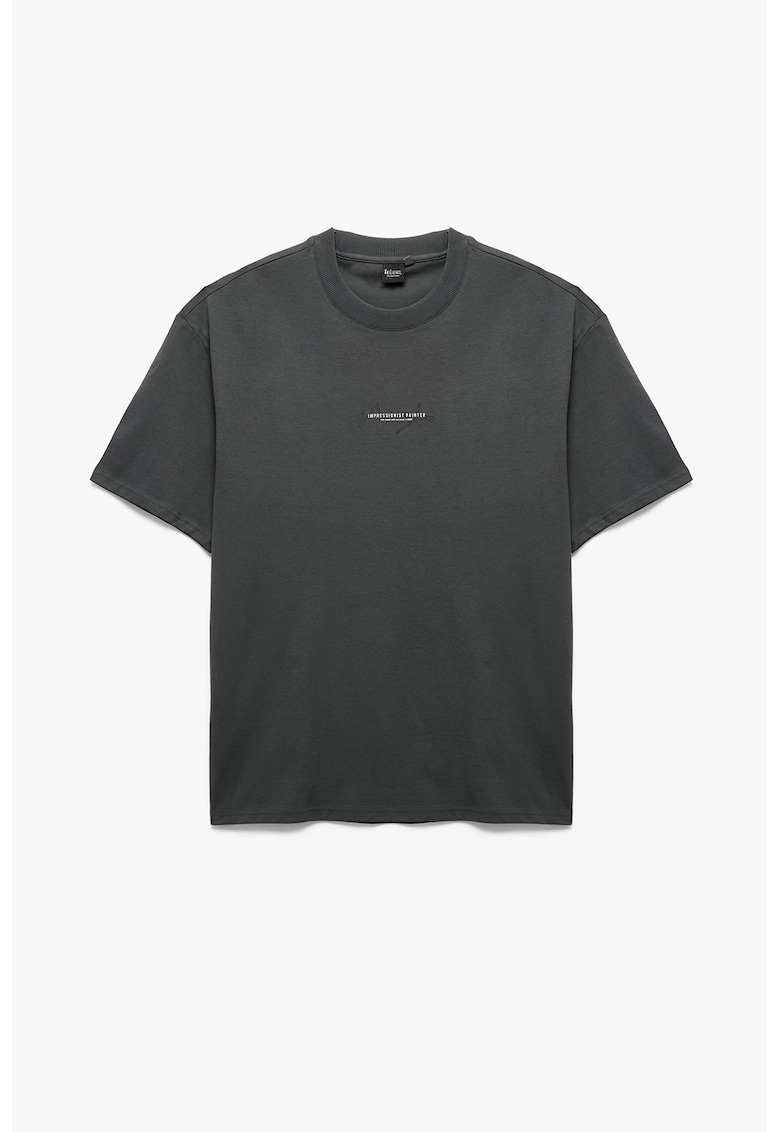 Tricou cu imprimeu grafic pe spate Tricou cu imprimeu grafic pe spate