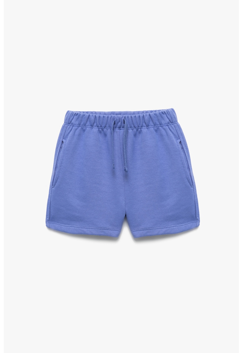 Pantaloni scurti cu snururi - Albastru indigo