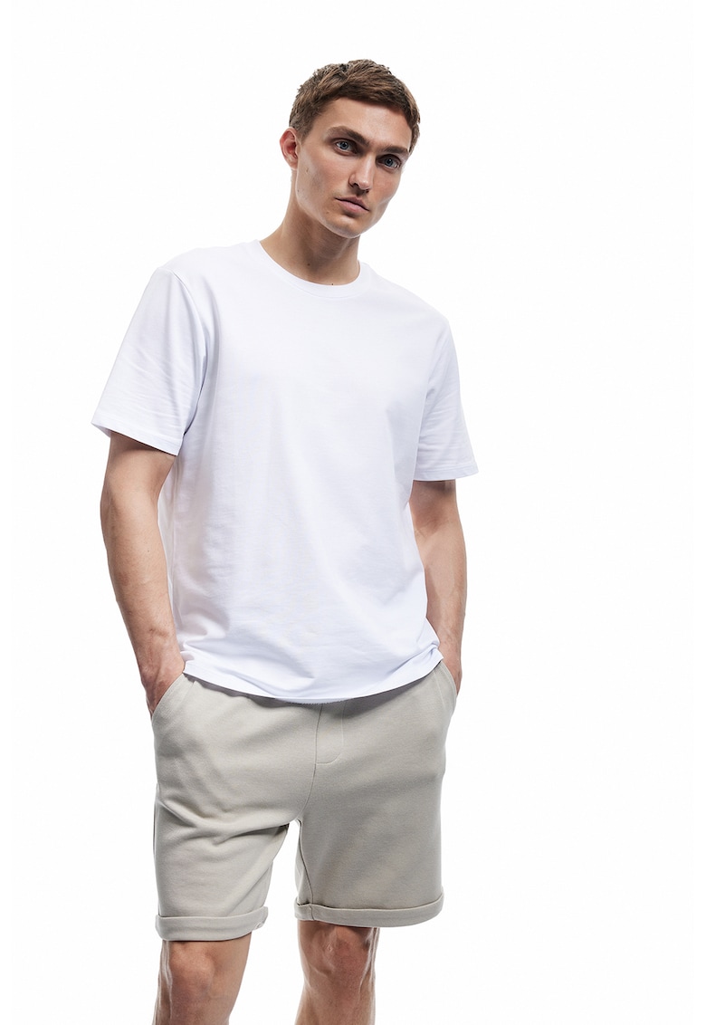 Pantaloni de trening scurti cu buzunare oblice