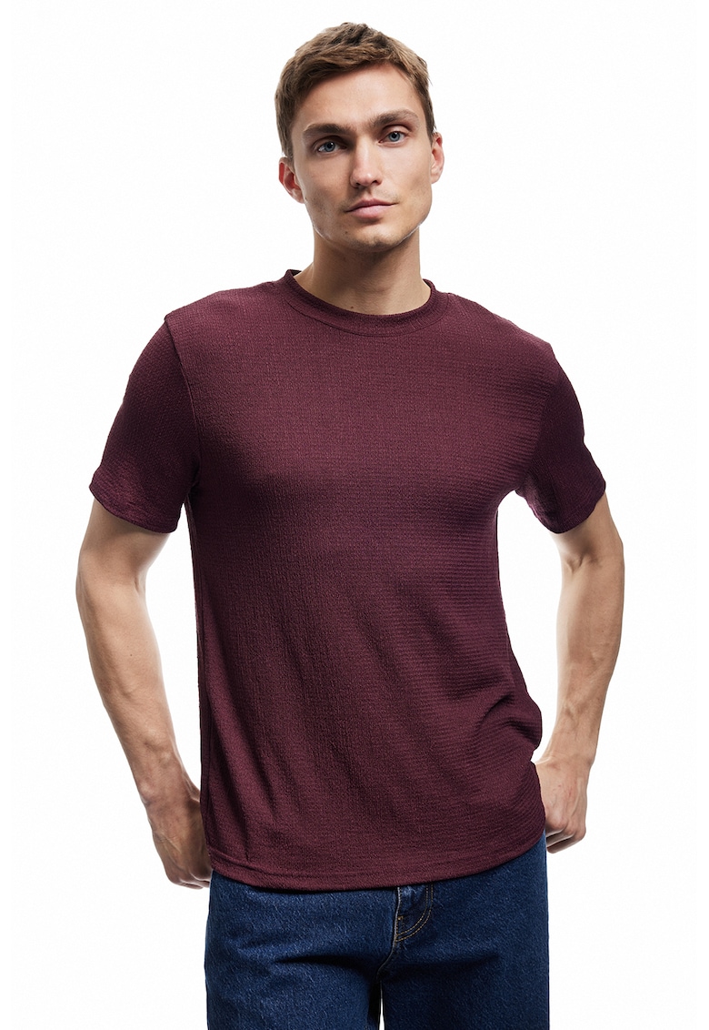 Tricou regular fit uni - Visiniu