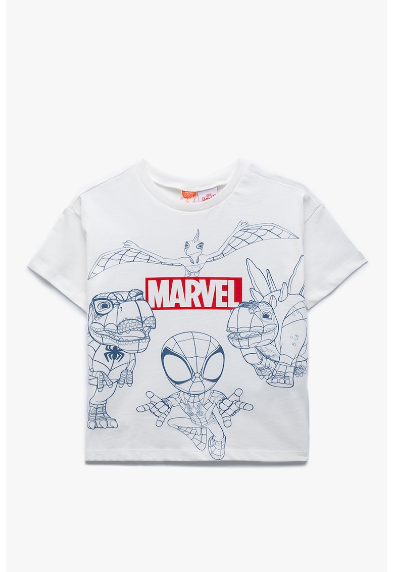 Tricou din bumbac cu imprimeu Marvel