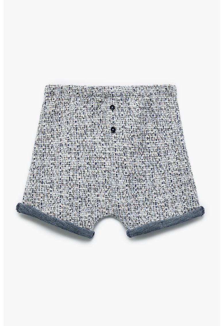 Pantaloni scurti din tuid cu model uni