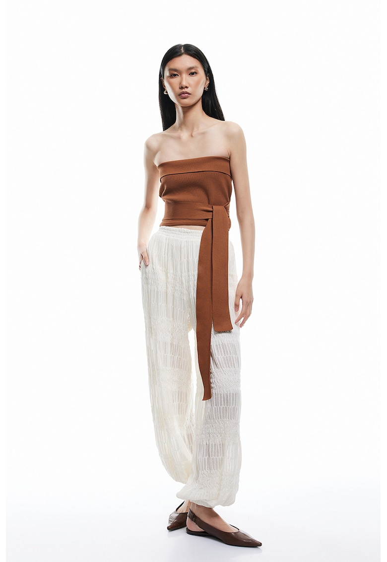 Top bandeau cu cordon