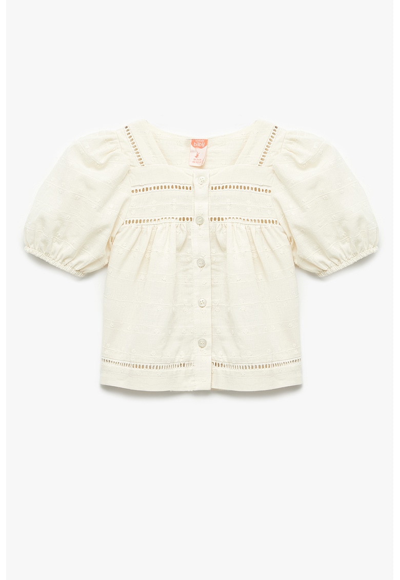 Camasa cu garnituri cu decupaje