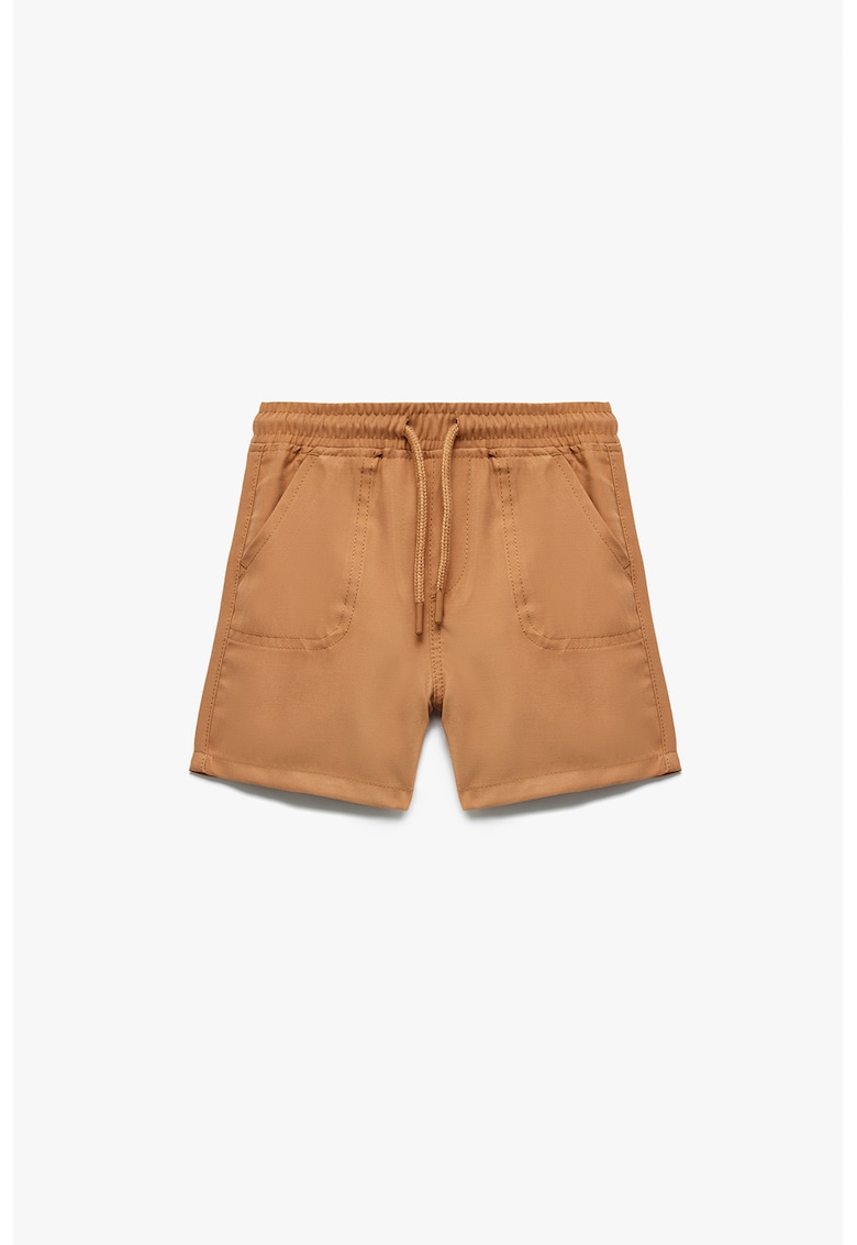 Pantaloni scurti cu talie elastica si snur