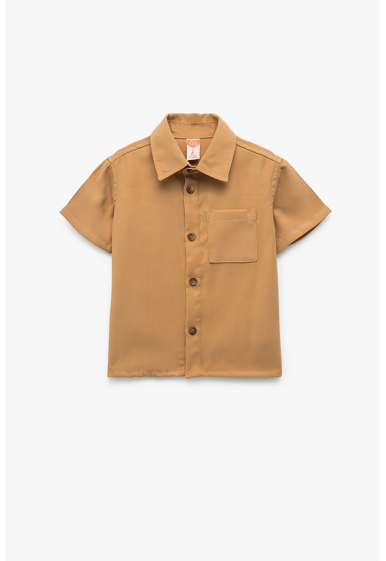 Camasa uni cu buzunar pe piept