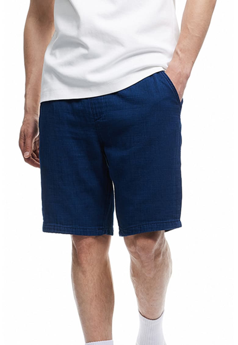 Pantaloni scurti de bumbac cu snururi