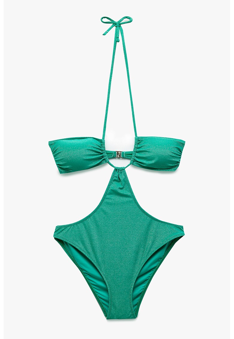 Costum de baie intreg cu decolteu halter