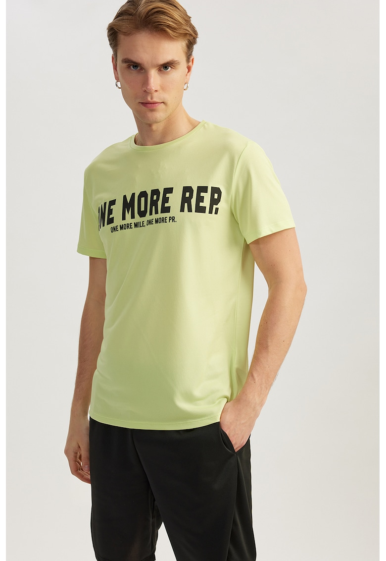 Tricou cu imprimeu contrastant