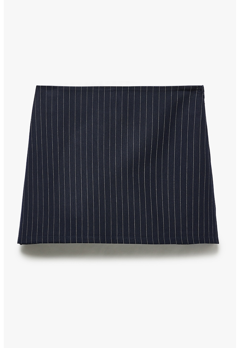 Fusta-pantalon cu model cu dungi discrete