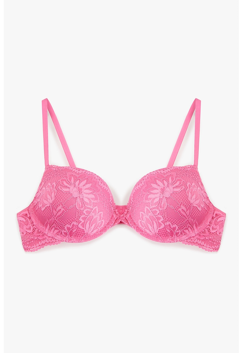 Sutien cu sustinere metalica - burete si strat exterior din dantela