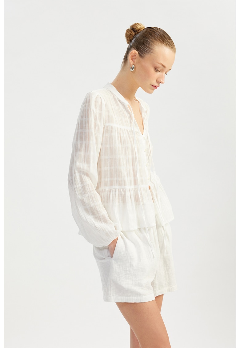 Pantaloni scurti de bumbac cu talie elastica