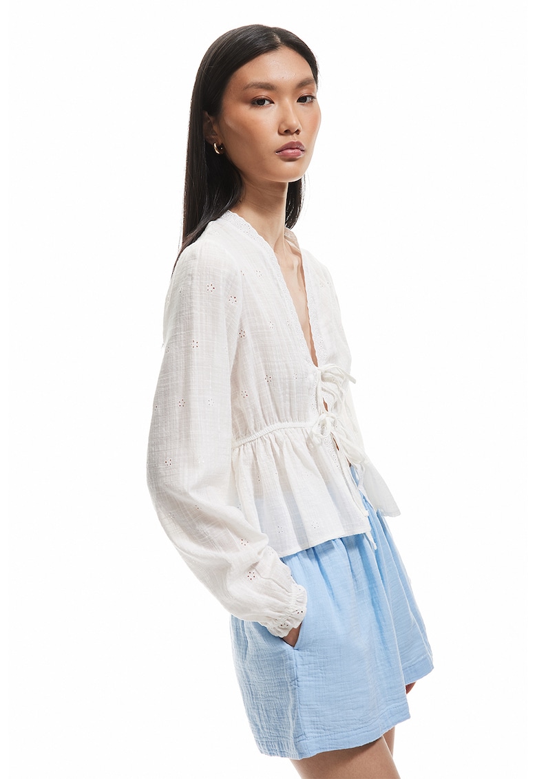 Pantaloni scurti de bumbac cu talie elastica