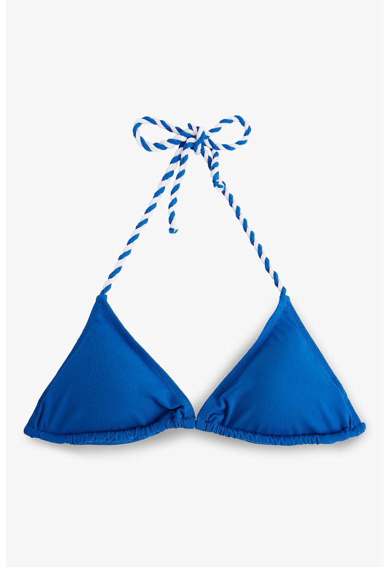 Sutien uni triunghiular de baie cu decolteu halter Sutien uni triunghiular de baie cu decolteu halter