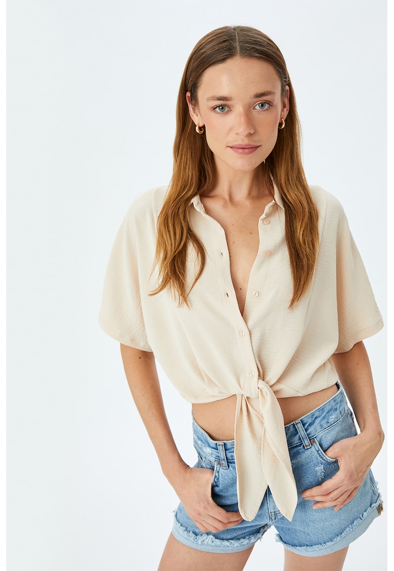 Camasa lejera cu prindere cu snururi