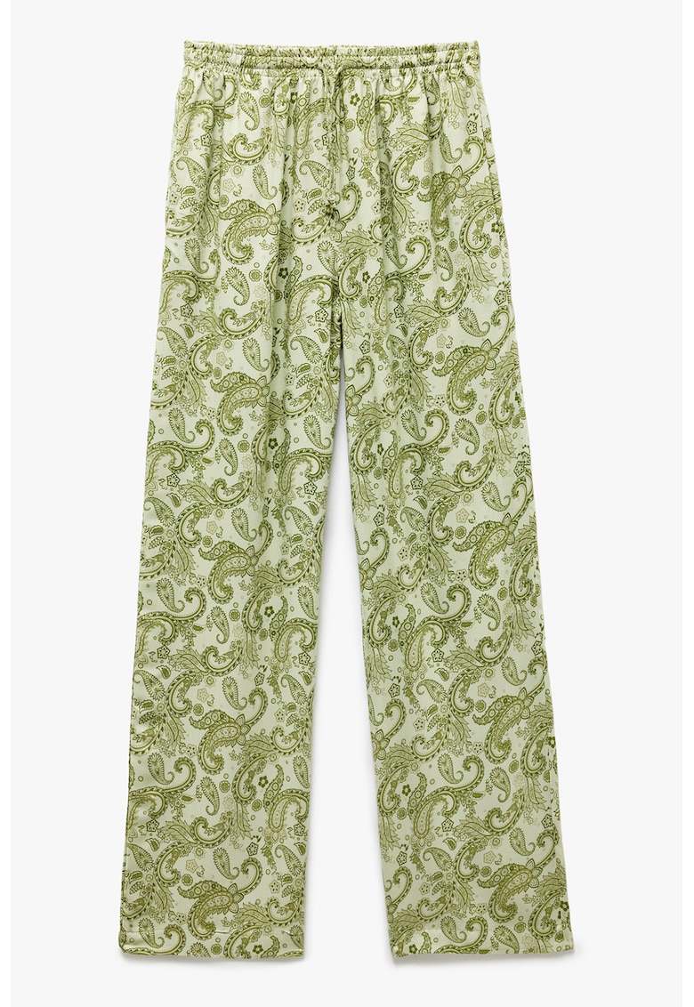 Pantaloni vaporosi cu imprimeu