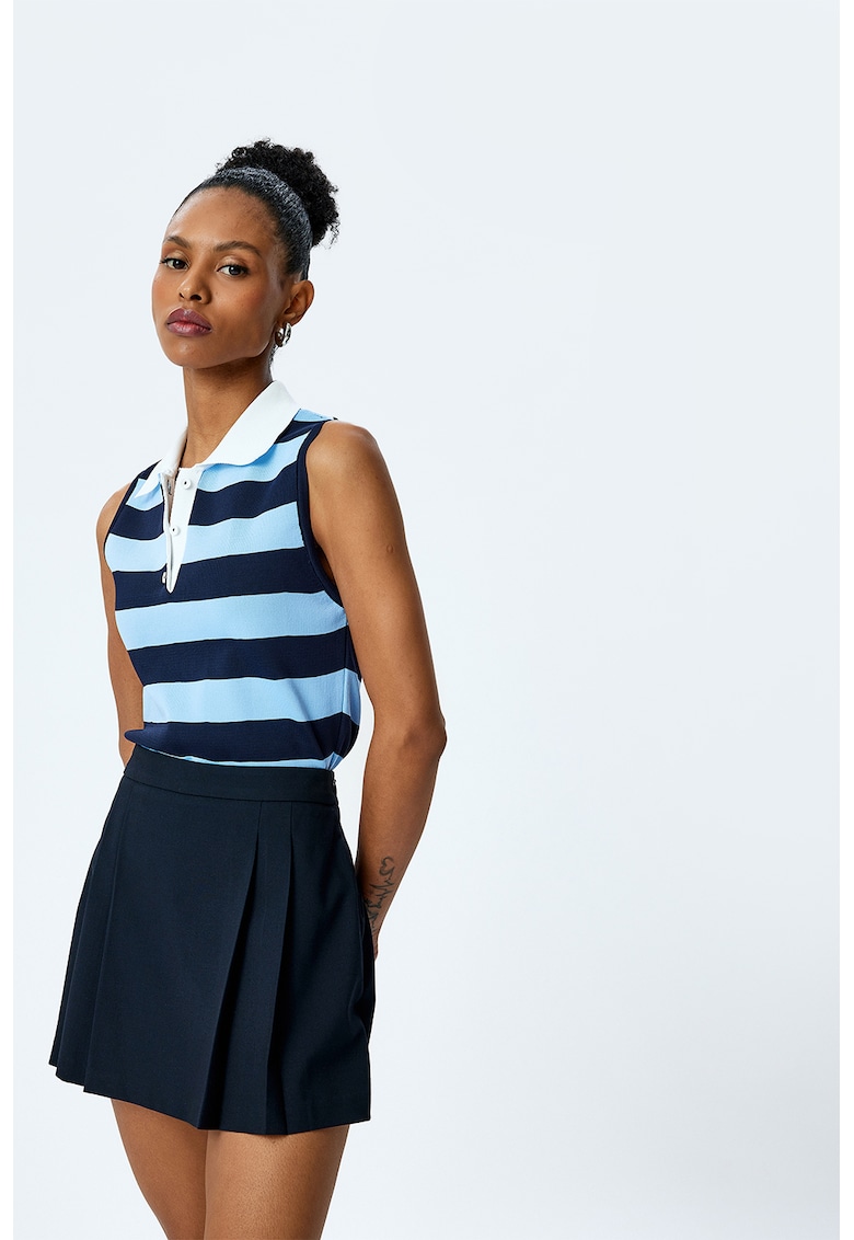 Tricou polo cu dungi