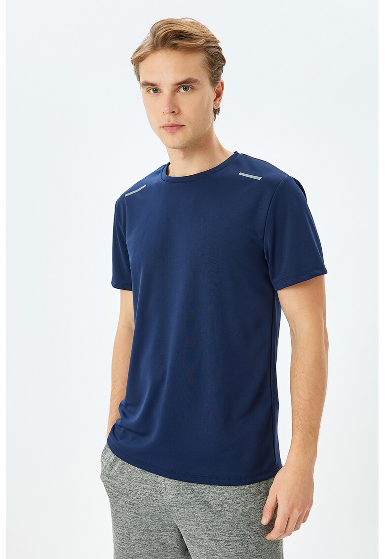 Tricou uni regular fit uni - Albastru inchis
