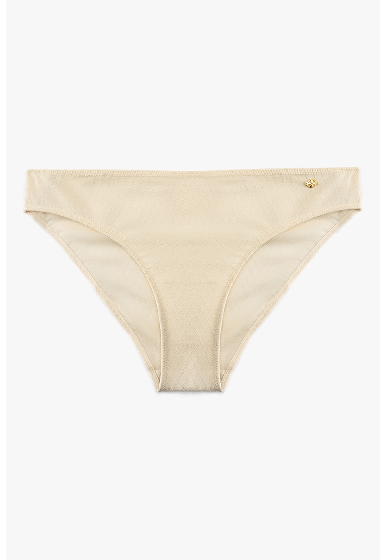 Chiloti semitransparenti cu detaliu metalic