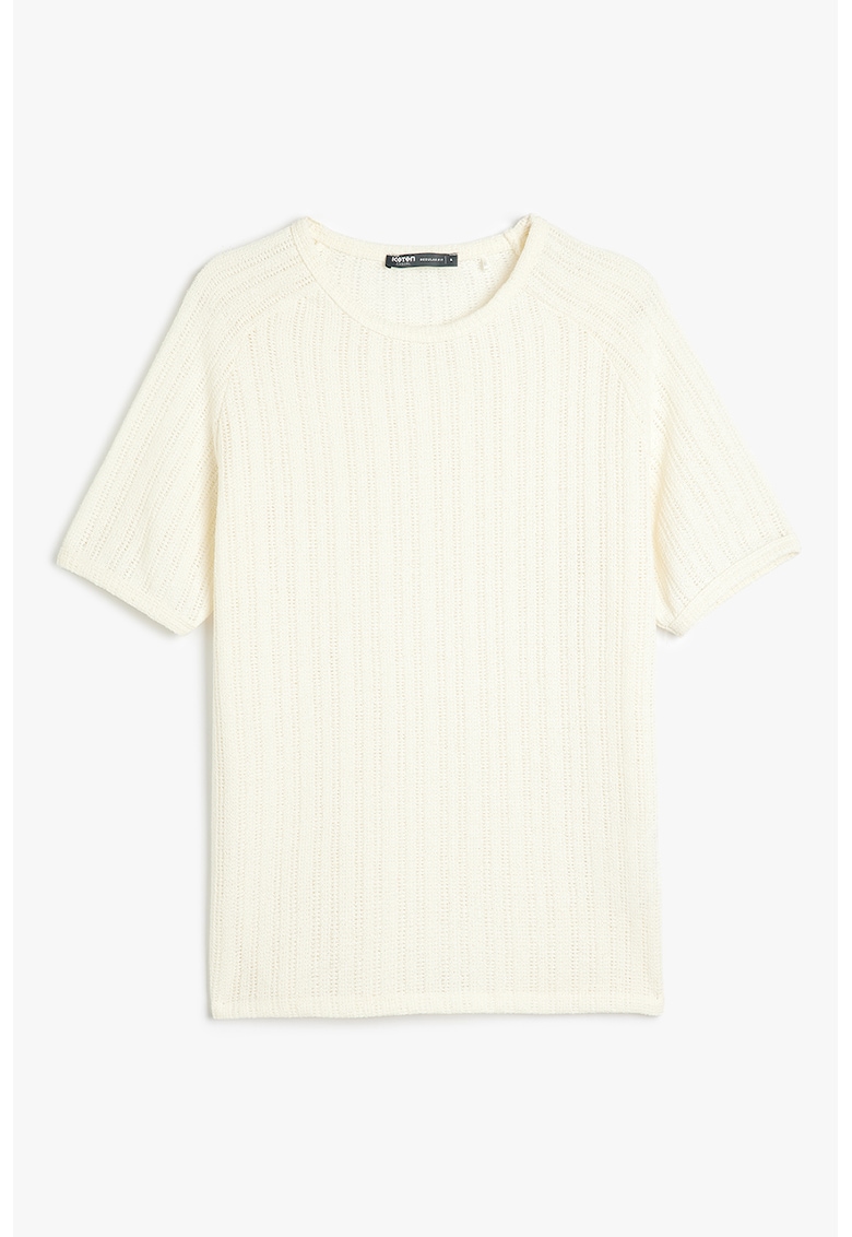 Koton Tricou tricotat fin - Crem