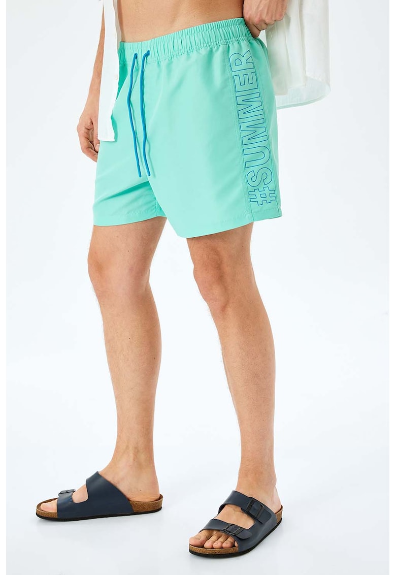 Pantaloni scurti lejeri de baie - Verde menta