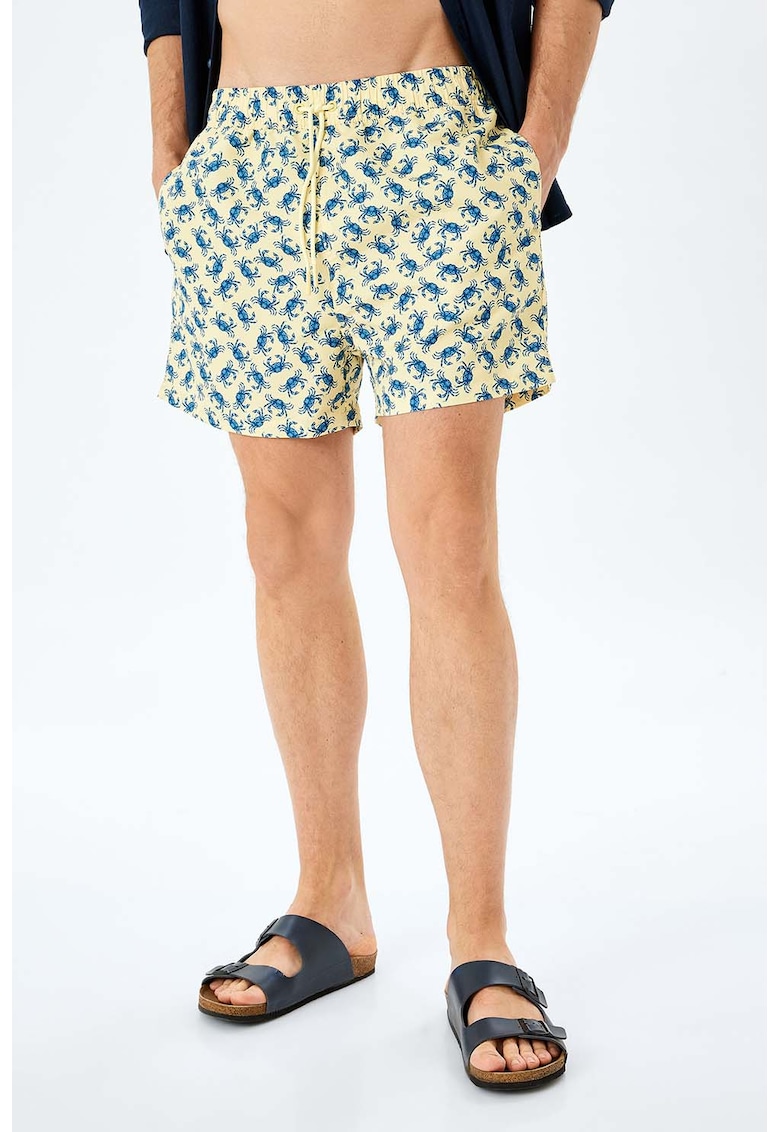 Pantaloni scurti de baie lejeri cu imprimeu
