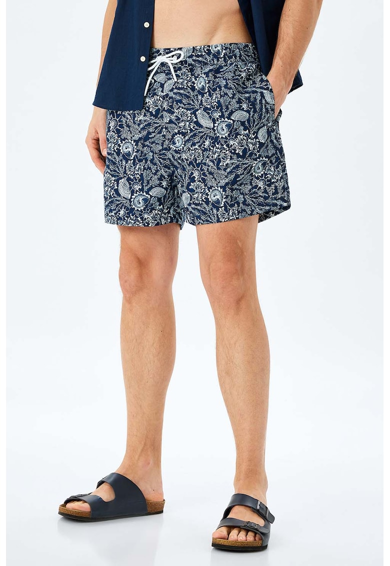 Pantaloni scurti de baie cu imprimeu acvatic