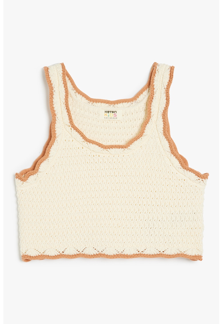 Vesta crosetata cu terminatie contrastanta