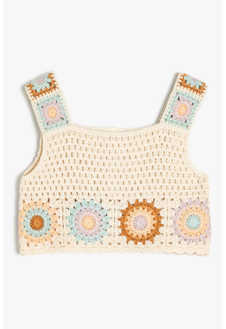 Vesta crosetata cu decolteu patrat