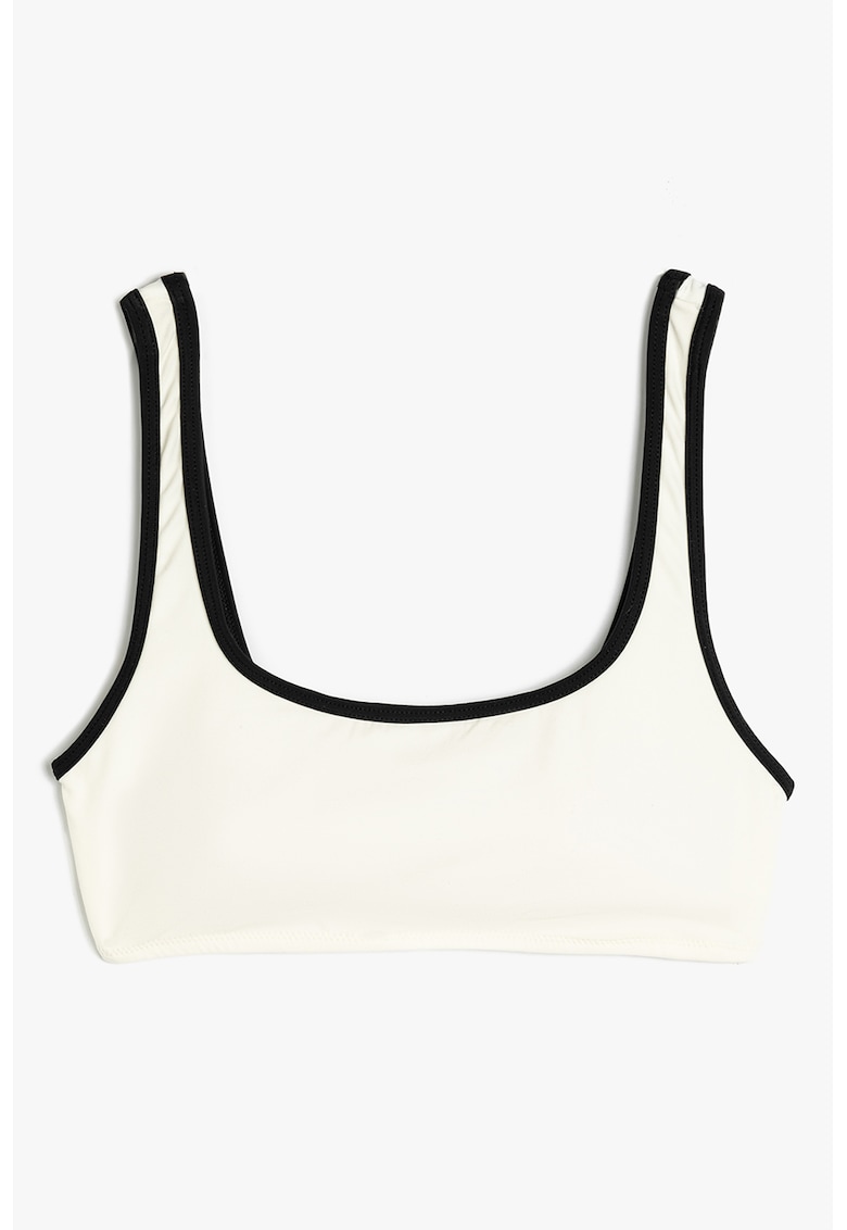 Bustiera de baie cu garnituri contrastante