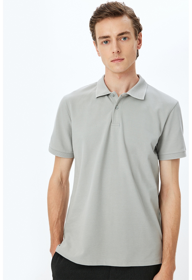 Tricou polo slim-fit din bumbac