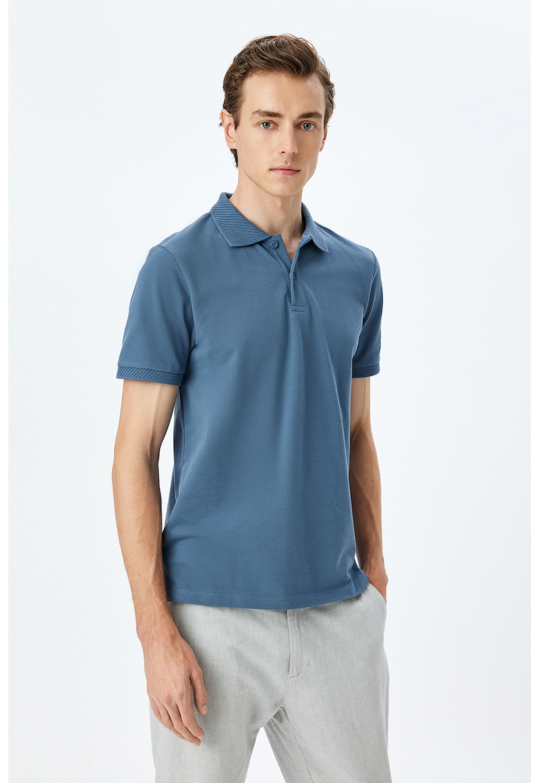 Tricou polo slim-fit din bumbac