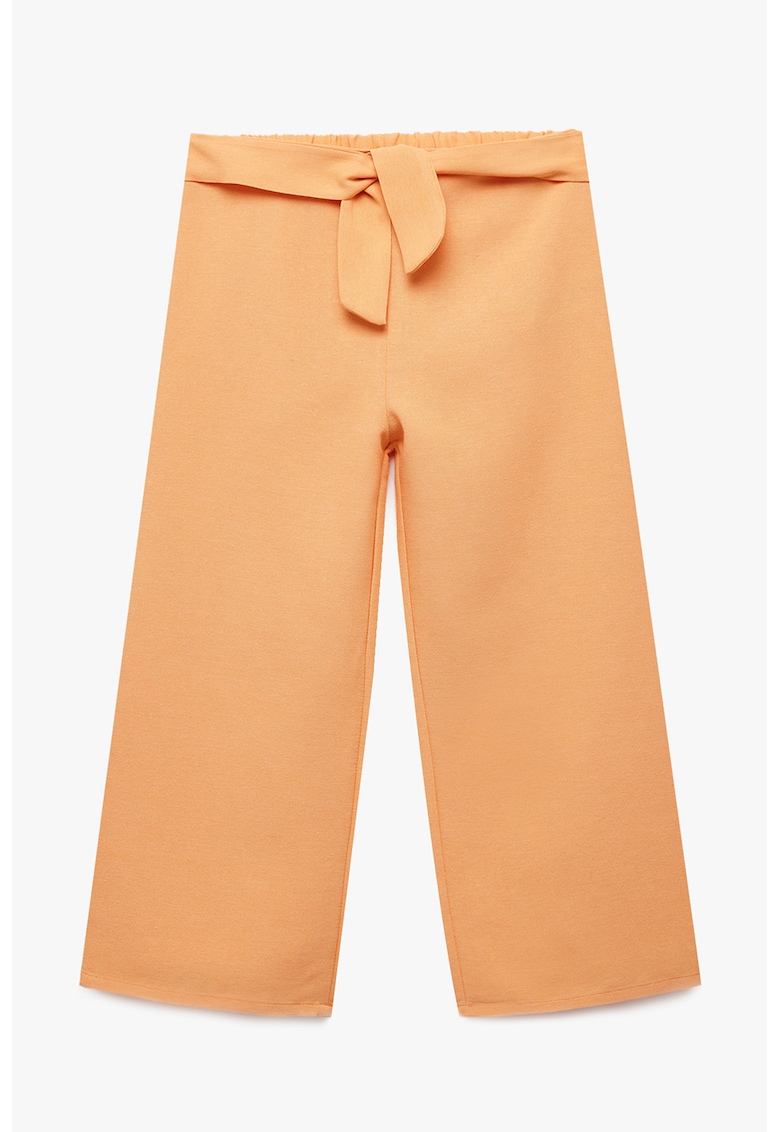 Pantaloni cu croiala ampla si cordon