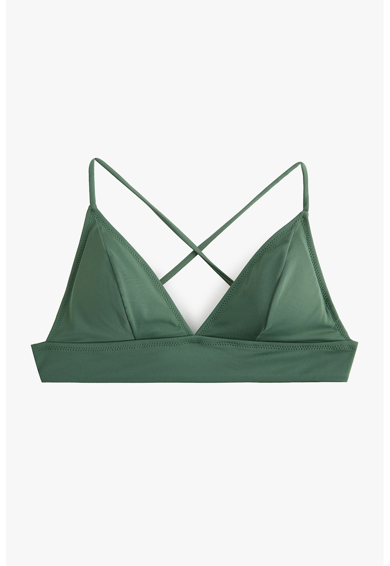 Sutien de baie cu cupe triunghiulare - Verde