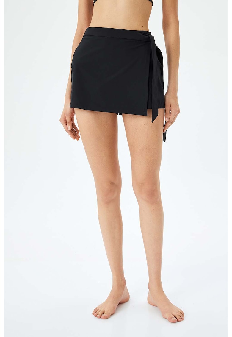 Fusta-pantalon cu talie medie